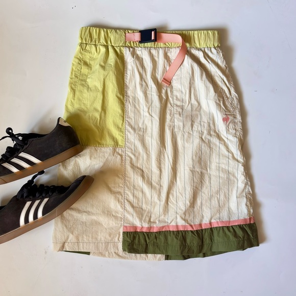 Le Coq Sportif Colorblock 80s Inspired Skirt - Picture 1 of 7